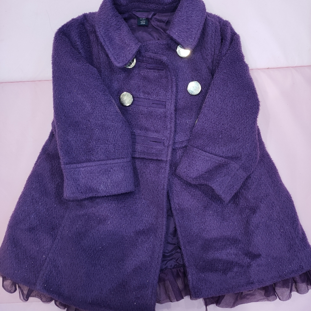 Gap baby girl purple coat size 2